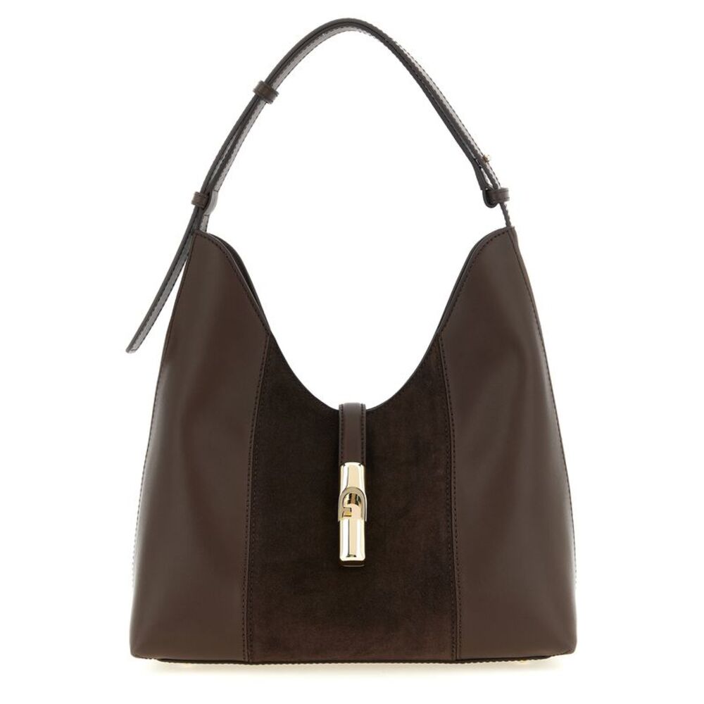 Furla Brown Calfskin Shoulder Women's Bag